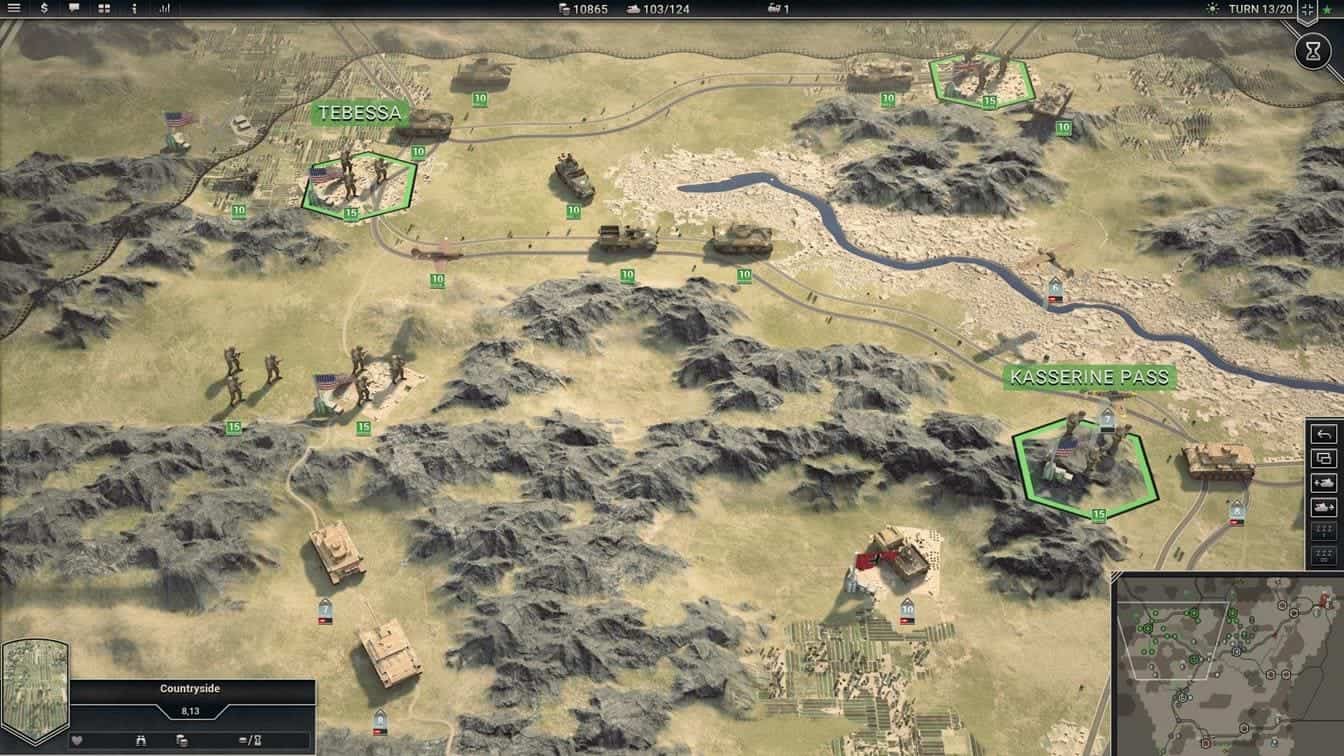 Panzer Corps 2 графика в игре