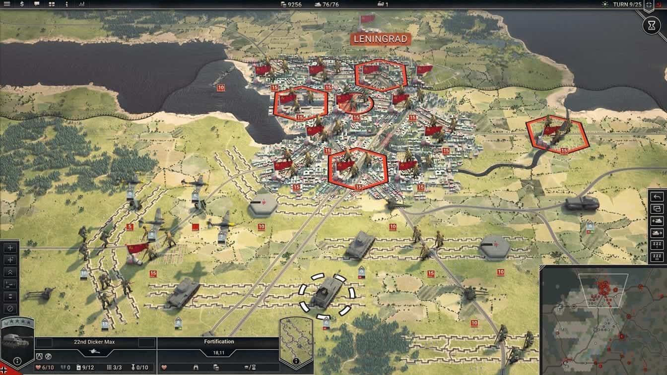 Panzer Corps 2 графика в игре