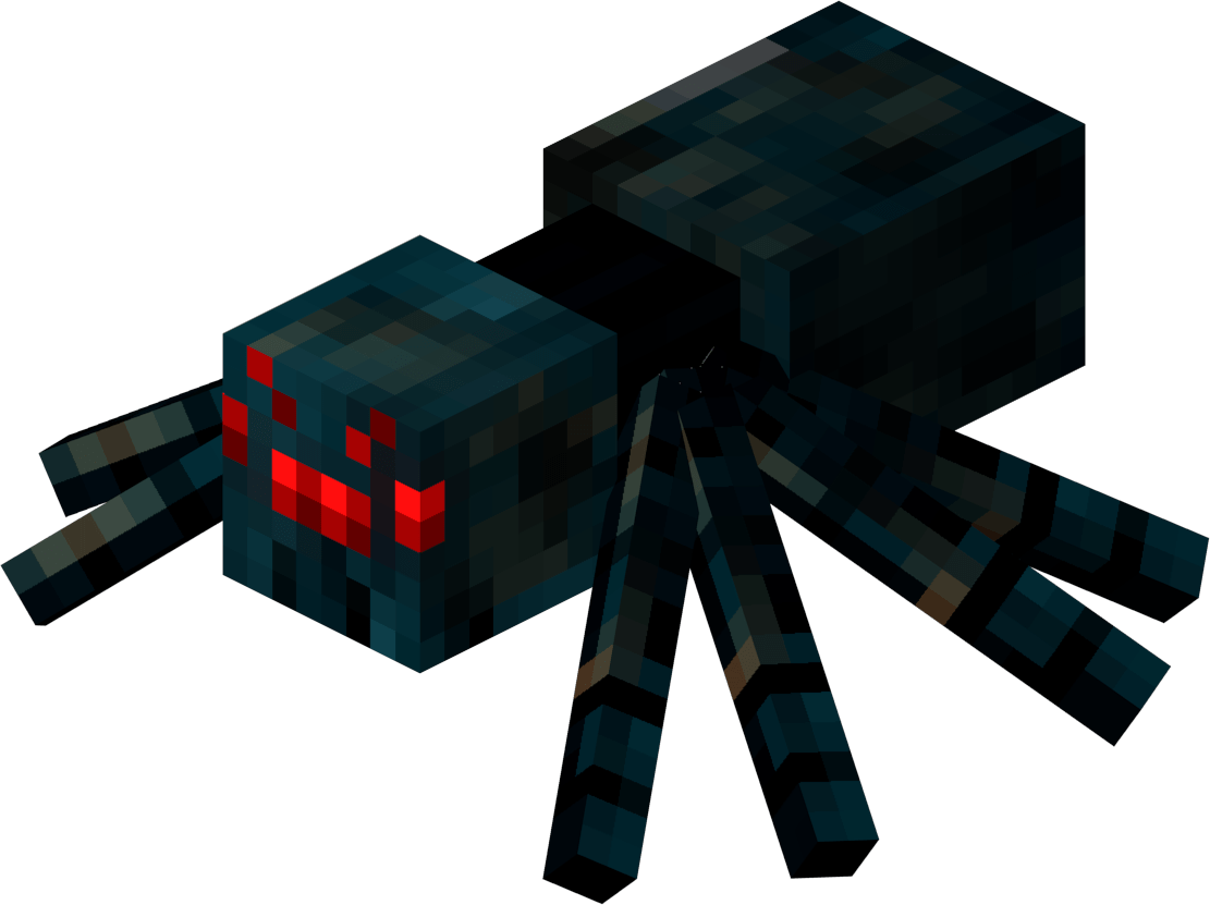 Моб пещерный паук Майнкрафт
