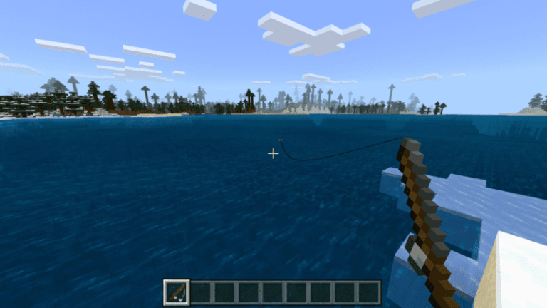 Как в игре Майнкрафт ловить рыбу?