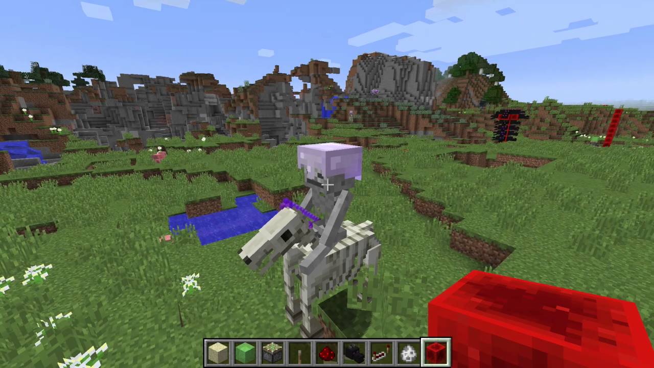 Как получить скелета-всадника в Minecraft