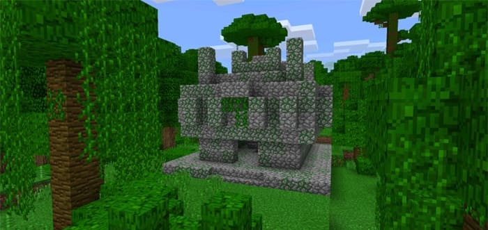Храм в джунглях Minecraft в игре