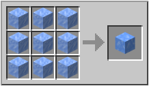 Как создать синий лёд в Minecraft