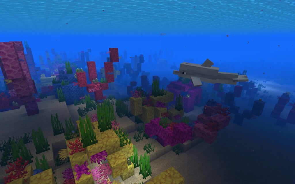 Сиды с коралловыми рифами Майнкрафт